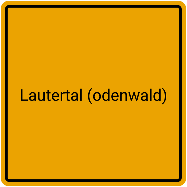 Meldebestätigung Lautertal (Odenwald)